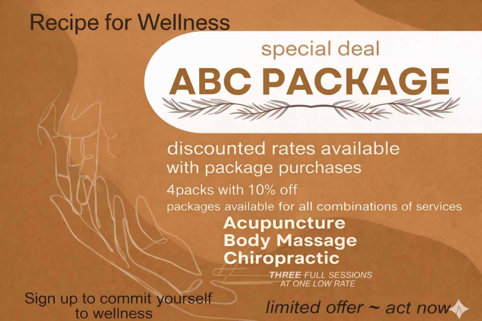 ABC Wellness seasonal specials and care packages